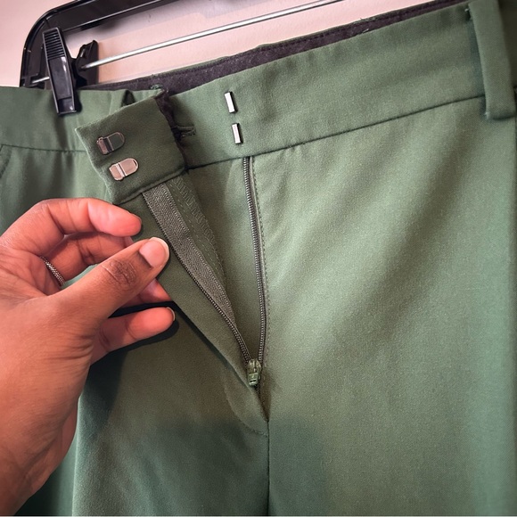 Jones New York Women’s Forest Green Pants Size 10 Stretch Office - Picture 4 of 9